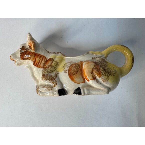 Vintage Hand-Painted Ceramic Cow Creamer Made In Japan - Picture 6 of 16